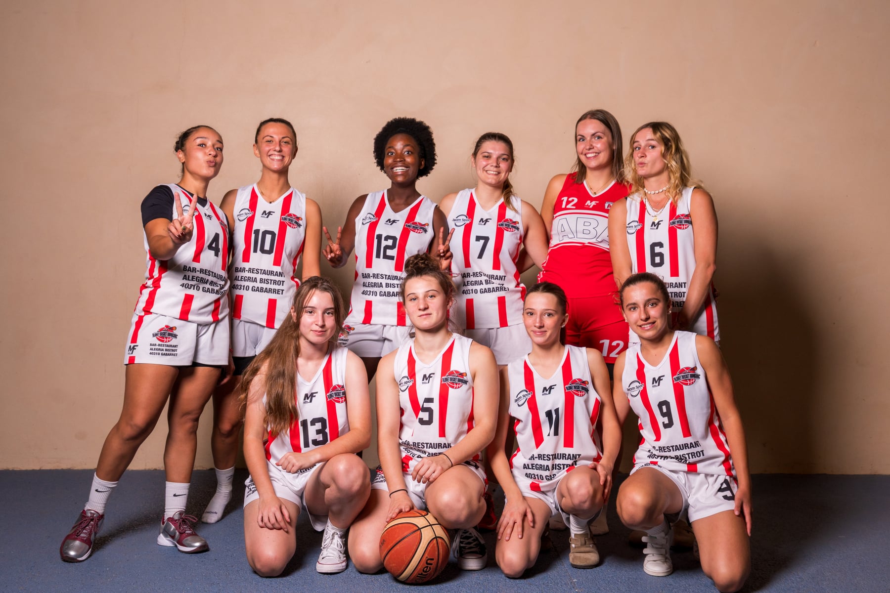 L’équipe féminine de l’Albret Basket Armagnac lors du Media Day 2026–2027 photographié par Matthieu Fonta